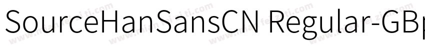 SourceHanSansCN Regular-GBpc字体转换
